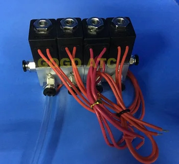 4pcs kolektorja ventil za priključitev cevi O. D 5/32 1/8 1/4 5/16 3/8 1/2 Aluminija magnetni ventil 3V1-06 220V 12V 24V neposredno deluje ventil