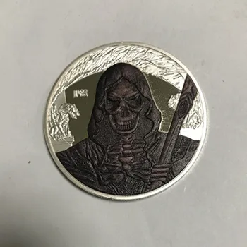 5 kos Duh Krik morilec kovanec silver plated značko zlih duhov pošast značko 40 mm spominek zbirateljske dekoracijo kovanec