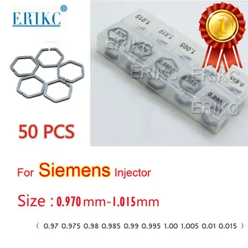 50PCS ERIKC Piezo B61 Shims za Siemens injektor Tesnila Velikost 0.970-1.015 Šoba Ventila Nastavite Podložko B60 Natančnost 0.005 mm Skupaj