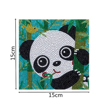 5d DIY Srčkan Panda Diamond Slikarstva Posebno Oblikovan Nosorogovo Polno Izvrtane Diamond Vezenje Umetnostne Obrti Otroci Soba Dekor Sliko