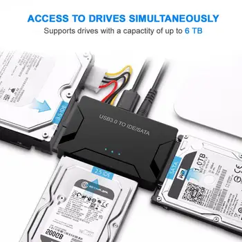 5GBPS Visoke Hitrosti Univerzalni Pretvornik Univerzalni Pretvornik USB3.0 do SATA/IDE 2.5 3.5 v Zunanji Trdi Disk, Ohišje za PC