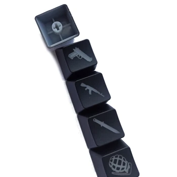 5Pcs OEM R4 Profil ABS Osvetljen Keycap Gaming Keycaps tipka Tipka CS POJDI Keycap 1XCB