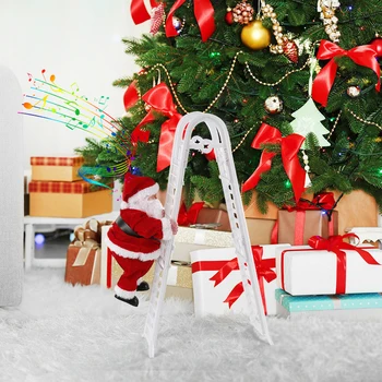 5Types Nova Električna Santa Claus plezalno Lestev Lutka Božič Dekor Otrok Dar, Božični Okraski Za Dom Vesel Božič Navidad