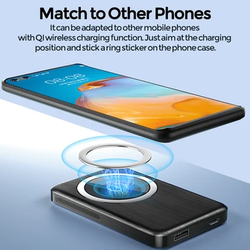 5W Brezžični Magnetni Moči Banke Za iPhone 12 Max Pro Mini Zunanje 4000 mah Baterija Za Magsafe Pomožne Baterije Magnet Polnilnik