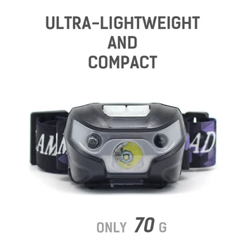 5W USB Polnilna LED Žaromet Nepremočljiva Super Svetle s 4 Načini za Vožnjo Kampiranje, Pohodništvo Noč Hoja