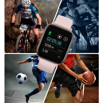 696 P8 Pametno Gledati Moški Ženske 1,4-palčni Poln na Dotik Fitnes Tracker Srčnega utripa, Spremljanje Športne Ure GTS za Xiaomi Huawei