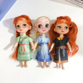 6pcs/Set Princesa Anna& Elsa Lutka Dekleta Rojstni dan Darila Mini Zbirateljske Model Otroci Igrače