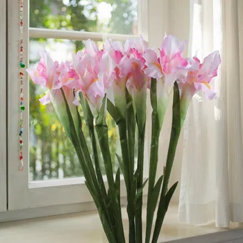 6pcs Umetne Svile Cvet Iris Cvetje svate Doma Dekor DIY 68 cm/27