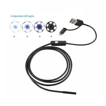 720P Industrijske Endoskop USB Kamere 10m IP67 Nepremočljiva Endoskop kamera za telefone Windows 6 Nastavljiva Led-Pregledovalna Kamera