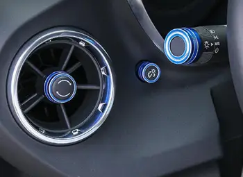 7pc Žarometi Nadzor Zraka Vent Plošči Kompleti za notranje zadeve Kroma Styling Aluminija Za Chevrolet Camaro 2016 Up Brezplačna Dostava