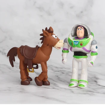7pcs/set Forky Buzz Lightyear Igrača Zgodba 4 Risanka Woody Jessie Bullseye Konj Dejanje slika zbirateljske Lutka igrače za otroke