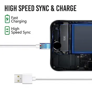 8 Pin USB podatkovni Kabel za apple iphone 8 7 6 6s Plus Polnjenja, 10 kosov / veliko Za iphone 11 12 max Pro XS XR X Mobilni telefon, Polnilnik