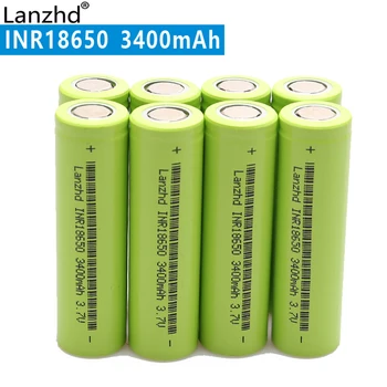 8pcs/veliko Izvirnih 18650 3,7 V 3400mAh LI-Ion baterije za ponovno polnjenje Baterije INR18650 varno baterije Za baterije Bliskavico