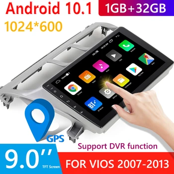 9-palčni Avto Radio Zaslon Multimedijski Predvajalnik Videa Android 10.1 Vodja Enote za Toyota Vios WiFi, GPS, Bluetooth, AUX-Auto Stereo