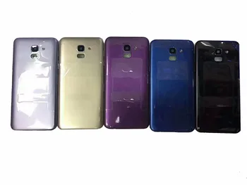 AAA+ Za Samsung Galaxy J6 J600 J600F Samsung J6 2018 Pokrov Baterije, Ohišje Primeru Vrata Zadaj Siva, Vijolična, Črna, Modra, Zlata Barva