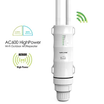 AC600 Wifi 2.4 G 5G Frekvenco, Brezžični Repetitor Visoke Moči na Prostem WIFI Usmerjevalnik