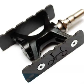 Aceoffix 3Kcarbon pedal ploščica Pedal za Brompton Zložljivo Kolo MKS, Pedala kolesa Pedal accessories15.2g 4pcs