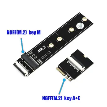 ALLOYSEED NGFF M. 2 Tipka M Tipka A+E Podaljšek NGFF Tipko M, da je A+E vmesniško Kartico za Prenosni računalnik SSD Adapter Dodatki