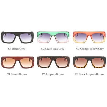 ALOZ MICC Ženske Oversize Kvadratnih sončna Očala Moških 2019 Moda Multicolor Okvir sončna Očala Ženske Retro Očala Oculos Q569