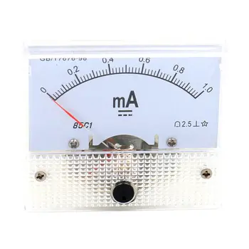 Analogni 85C1 DC 1mA Plošči Merilnik Amperemeter Merilne naprave
