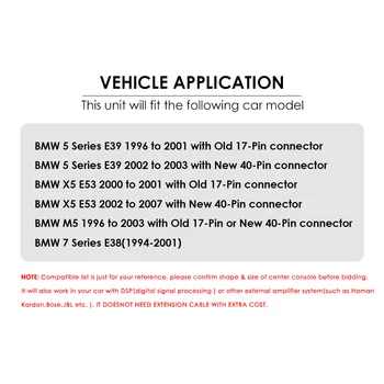 Android 10 avtoradio, Predvajalnik za BMW 5 E39 E53 E38 X5 1995-2001 2002 2003 2004 2005 2006 Navigacija GPS 2 Din Multimedia Video