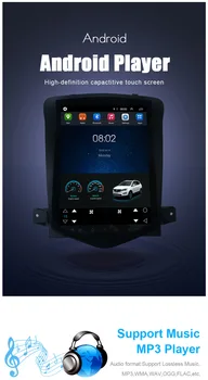 Android 9.0 Navpično Zaslon za 10,4-palčni Avto Multimedijski Predvajalnik, GPS Navigacija Radio Obračanje Slike za 2006-2016 Chevrolet Cruze