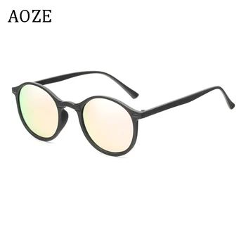 AOZE Moški Letnik Zakovice žensk polarizirana sončna očala unisex Retro krog okvir sončna Očala za moške UV400 Buljiti Očala sončna očala
