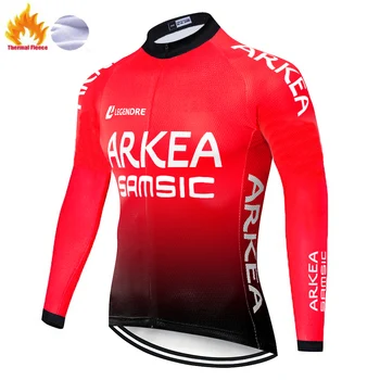 ARKEA mayot ciclismo hombre na Zimski Termalni Runo Kolo, Kolesarska Oblačila z dolgimi rokavi tenue cycliste homme pro team 2020