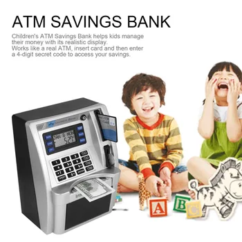 ATM hranilnice Igrače Otroci Pogovarjajo ATM hranilnice Vstavite Menice kot Nalašč za Otroke, Darilni Osebni Denar Točke Padec Ladijskega prometa