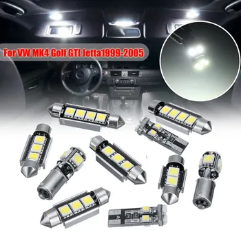 Autoleader Napak Bela 10pcs Luči SMD LED Notranje Luči Komplet Za Volkswagen za VW MK4 Golf GTI Jetta 1999-2005