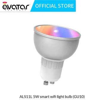 Avatarcontrols 5w Smart Žarnica GU10 Bazo Združljiv z Alexa/googlova Domača stran BR30 WiFi Zatemniti LED Luči Glasovni Nadzor RGBW