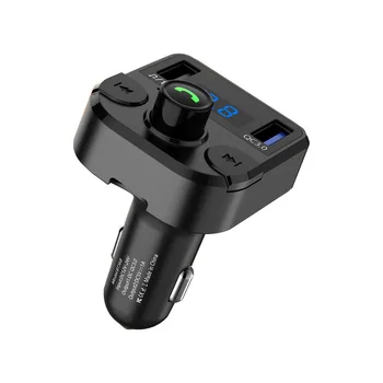 Avto FM Oddajnik Bas Aux Modulator Bluetooth 5.0 kompletom za Prostoročno Car Audio MP3 Predvajalnik S 3.1 Hiter Dvojni Polnilnik USB
