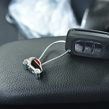 Avto model keychain za Mercedes Smart Fortwo Forfour 453 451 450 avto styling keychain kovinski obroček za ključe darilni Avto dodatki