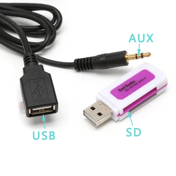 Avto MP3 Audio Vmesnik SD, AUX USB Podatkovni Kabel Adapter CD Menjalec Za Honda Acura