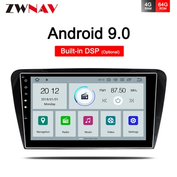 Avto Multimedijski Predvajalnik, 1 Din DVD Automotivo Android 9.0 Za Skoda/Octavia-2019 GPS Okta Core RAM 4G ROM 32GB Radio vodja enote