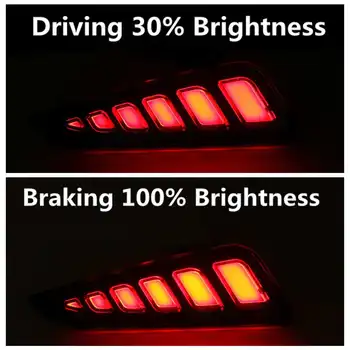 Avto Styling LED Reflektor vožnje Zadnja Svetilka za Meglo Zadnji Odbijač Luči Zavorne Luči Za Toyota CH-R C-AF CHR 2016 2017 2018 2019