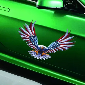 Avto Telo Okno Nalepke Ameriško Zastavo Orel Za Dekoracijo Kritje Sractches Odsevne Nalepke Nepremočljiva Nalepke Kompleti