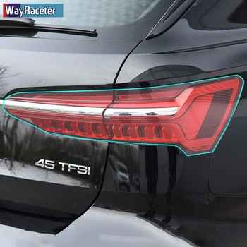 Avtomobilski Žarometi Zaščitno folijo Obnovo Luč Insivible samozdravljenja TPU Nalepke Za Audi A6 C8 2019 2020 Dodatki