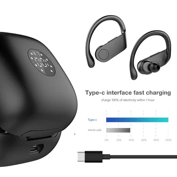 B11 TWS Bluetooth Slušalke V 5.0 Brezžične Slušalke Z Mikrofonom Polnjenje box Stereo Čepkov za Prostoročno uporabo Športne Slušalke LED Zaslon