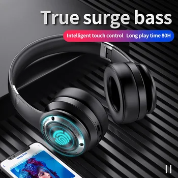 B21 Bluetooth 5.0 Slušalke Brezžične Slušalke 40H Igra čas Dotik za Nadzor Stereo z Mikrofonom Nad Slušalke Podpira TF za telefon, RAČUNALNIK