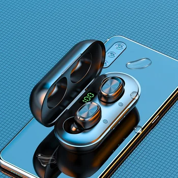 B5 TWS Bluetooth 5.0 Slušalke Brezžične Slušalke Športne Nepremočljiva Mini Čepkov Slušalke za IOS Android Telefon