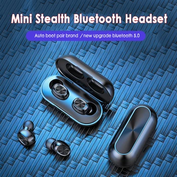 B5 TWS Brezžični Čepkov Stereo Bluetooth Slušalke 5.0 Nepremočljiva Z Mic Šport Slušalke Samodejno Seznanjanje Slušalke Za Huawei Xiaomi