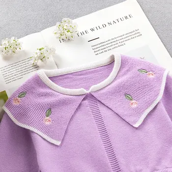 Baby dekle obleko pulover 2020 nove Jesensko Zimske Otroci Dolgo Toplo Modni Princesa Obleko malčka dekle, Otroci, Oblačila 3 7 8 9Years