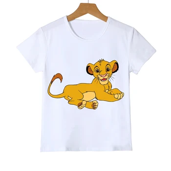 Baby otroci oblačila cute lev, kralj živali natisni t-shirt za dekleta/fantje smešno kawaii otroci oblačila majica camisetas vrhovi