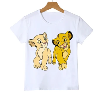 Baby otroci oblačila cute lev, kralj živali natisni t-shirt za dekleta/fantje smešno kawaii otroci oblačila majica camisetas vrhovi
