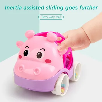 Baby voziček igrača 0-12 mesecev risanka igrača avto newborn baby dveh barvnih avto igrače, risanke, majhne reke prevoz izobraževalni prijem igrača