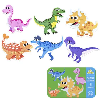 Baby Živali Prometa Lesene Igrače Puzzle Montessori Začetku Izobraževalne Igrače Za Otroke Jigsaw Uganke Ujemanje Igro Otroci, Učenje Igrače