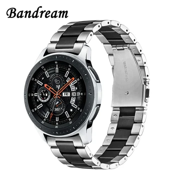 Bandream iz Nerjavečega Jekla Watchband + Link za odstranjevanje barve za Samsung Galaxy Watch 46mm SM-R800 Hitro Sprostitev Pasu Trak Zapestja