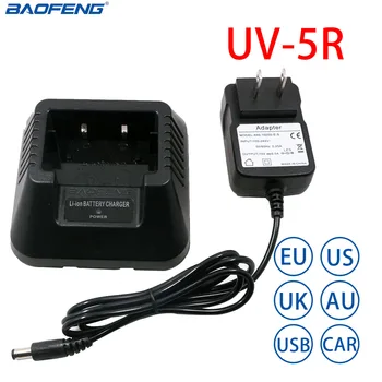 Baofeng UV-5R EU/ZDA/velika britanija/AU/USB/Avto Polnilec Za Baofeng UV-5R DM-5R Plus Walkie Talkie UV-5R Ham Radio UV5R Dva Načina Radio