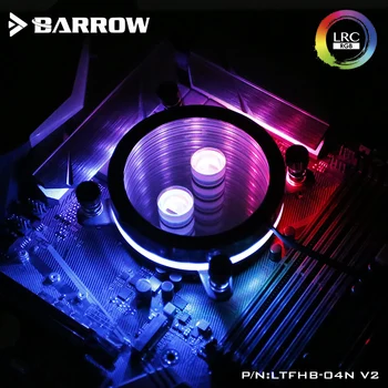 Barrow, CPU Vode Blok uporabite za INTEL LGA 1150 1151 1155 1156 Akril + Baker Radiatorski RGB 5V GND na 3PIN Hearder v Matično ploščo